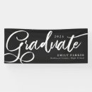 Recherche de graduation signs and banderoles Black and white