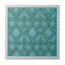 Recherche de fleurs stylisées carreaux Vintage