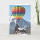 Search for hot air balloon christmas cards Snow