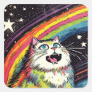 Search for cats in space stickers Feline