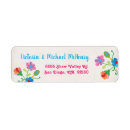 Search for mexican flowers return address labels Embroidery