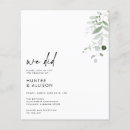 Search for we did it wedding invitations Modern