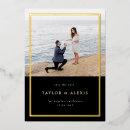 Search for black gold save the dates Engagement