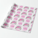 Search for 100th birthday wrapping paper For her