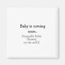 Search for baby shower magnets Calligraphy typography elegant