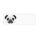 Search for pug return address labels Silhouette