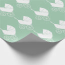 Search for baby stroller wrapping paper Vintage