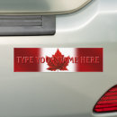 Search for flag bumper stickers Maple leaf