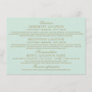 Recherche de vert menthe invitations Vintage
