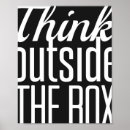 Search for think outside the box posters White
