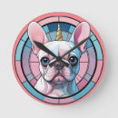 Search for stained glass clocks Pastel colours