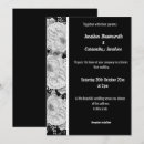 Search for black white and silver wedding invitations Floral