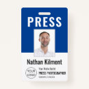 Search for security pass badges Journalist