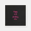 Recherche de rose noir serviettes Fête d'anniversaire