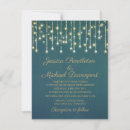 Search for fairy lights wedding invitations Teal