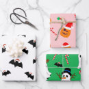 Search for halloween christmas wrapping paper Bats