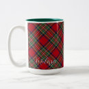 Search for green and white gingham pattern mugs Rustic