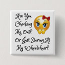 Recherche de fauteuil roulant badges Humour