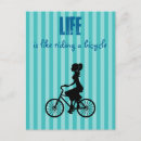 Recherche de cycle de vie cartes postales Vélo
