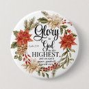 Search for religious christmas buttons Bible verse
