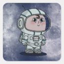 Search for cartoon astronaut stickers Spaceman