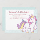 Recherche de pastel unicorn invitations Fille