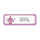 Search for tea party return address labels Purple