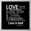 Search for love is patient posters Inspirational