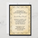 Search for golden frame wedding invitations Black