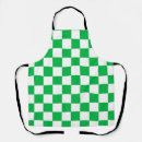 Search for green plaid aprons Check