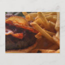 Recherche de pommes frites cartes postales Hamburger