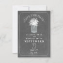 Search for babys breath save the dates Mason jar