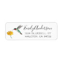 Search for flowers and birds return address labels Garden