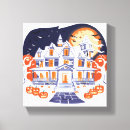 Search for haunted house canvas prints Halloween