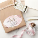 Search for oval monogram stickers Blush pink