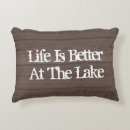 Search for lake life pillows Wood