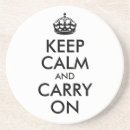 Search for keep calm stone coasters white
