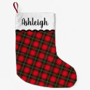 Search for plaid christmas stockings Elegant
