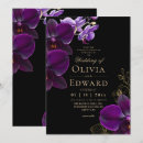 Search for lavender black wedding invitations Black and purple
