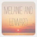 Search for sunset wedding stickers Sea