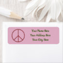 Search for peace symbol return address labels Hippy