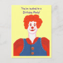Search for clown birthday invitations Colourful