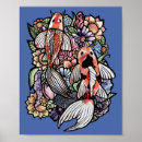 Search for koi fish pond painting posters Flower