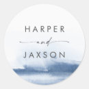 Search for bride and groom monogram stickers Classic contemporary pretty typography