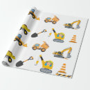 Search for construction birthday wrapping paper Simple