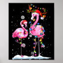 Search for flamingo posters Santa