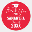 Search for red graduation stickers University