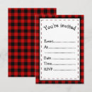 Search for lumberjack party invitations Tartan