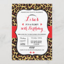 Search for leopard 70th birthday invitations Animal