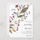Search for burgundy flower wedding invitations Modern